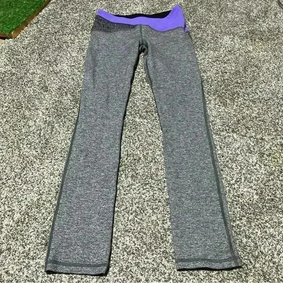 ivivva Girls Gray Leggings Size 14 Athletic Pants Full Length Lululemon - Picture 1 of 9